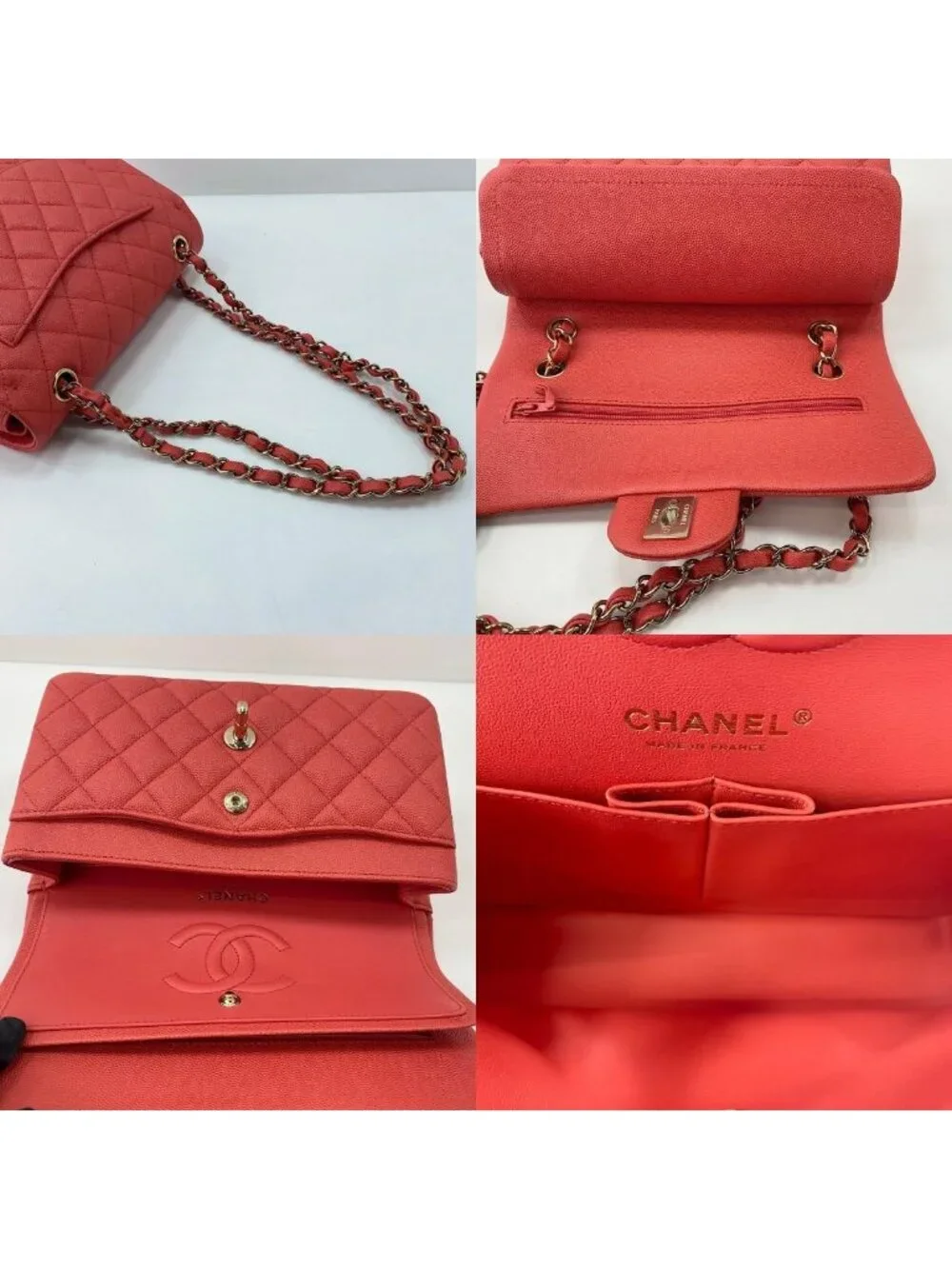 Chanel Shoulder Bag Quilted 23 Double Flap